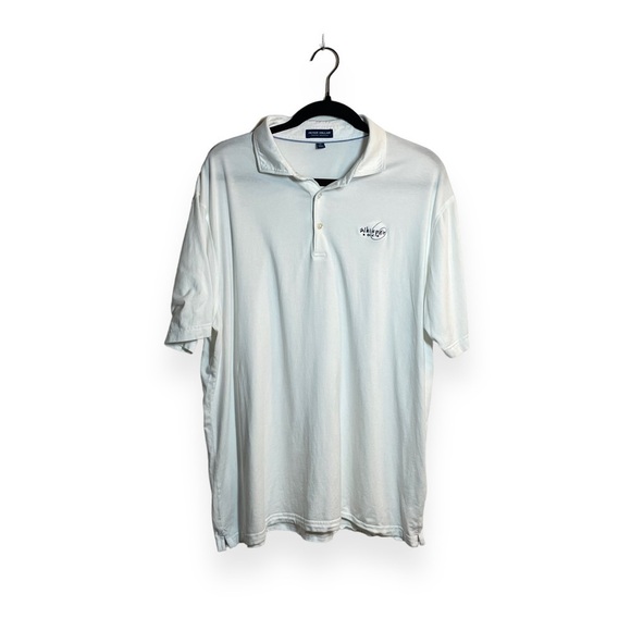 Peter Millar Excursionist Flex Whisper Rock Golf Polo in White Size XL - Picture 8 of 10